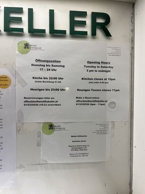 Menu photo 5 Melker Stiftskeller Vienna, 9