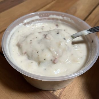 Basa Seafood Express - Clam Chowder - decent (3-3.25 stars) but peppered it up a bit - Poke Near Me - Castro Valley, California Basa Seafood Express - Clam Chowder - decent (3-3.25 stars) but peppered it up a bit - Poke Near Me - Castro Valley, California