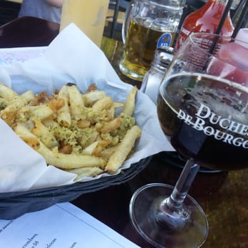 Taps - Double garlic fries and my Duchesse - New American Near Me - Petaluma, California Taps - Double garlic fries and my Duchesse - New American Near Me - Petaluma, California