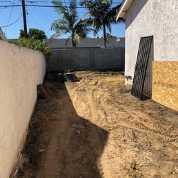Side yard after
