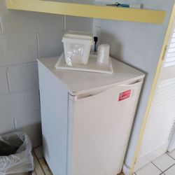 The fridge. Our room did not have a microwave