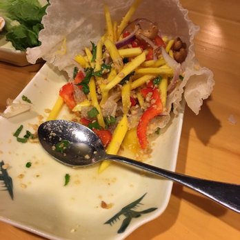 Jatujak - Half eaten mango salad - Food Delivery Services Near Me - Toronto, Ontario