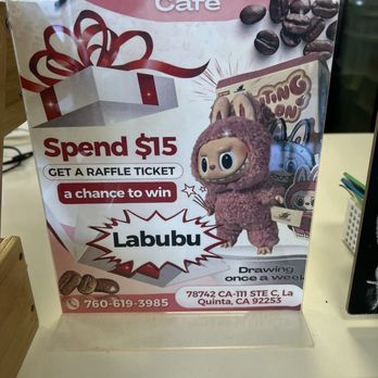 Happy Tea Cafe - labubu giveaway!! - Coffee & Tea Near Me - La Quinta, California