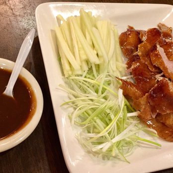 Oriental Pearl Restaurant - Hoisin (plum) sauce, sliced cucumbers, scallions, and sliced Peking duck - Seafood Near Me - Chamblee, Georgia Oriental Pearl Restaurant - Hoisin (plum) sauce, sliced cucumbers, scallions, and sliced Peking duck - Seafood Near Me - Chamblee, Georgia