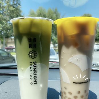 Sunright Tea Studio - Chino - Match Milk Tea & Ceylon Milk Tea w/honey boba! - Bubble Tea Near Me - Chino, California Sunright Tea Studio - Chino - Match Milk Tea & Ceylon Milk Tea w/honey boba! - Bubble Tea Near Me - Chino, California