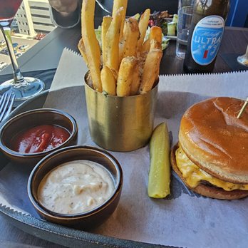 Ramsay's Kitchen by Gordon Ramsay - RK Burger with truffle fries. Very good!!! - Salad Near Me - Murphy, North Carolina Ramsay's Kitchen by Gordon Ramsay - RK Burger with truffle fries. Very good!!! - Salad Near Me - Murphy, North Carolina