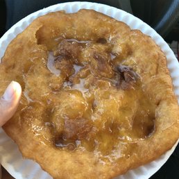 Frybread with butter and honey