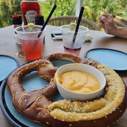 Stilts Bar and Grill - Huge pretzel...yummy (I love salt)