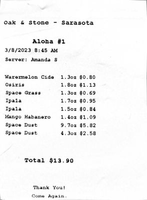 Menu photo 2 Oak & Stone Sarasota, FL