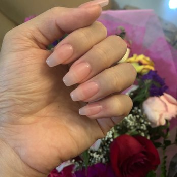 Hi Amy Nails Salon - Acrylic tips and gel (color Perfect Apricot) $41 - Nail Salons Near Me - Brooklyn, New York