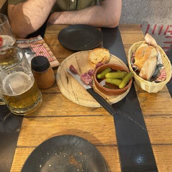 Raclette Factory - Cold-cut plate (sausages, gherkins and bread). Delicious. 2025-4-19' - Swiss Food Near Me - Zürich, ZH Raclette Factory - Cold-cut plate (sausages, gherkins and bread). Delicious. 2025-4-19' - Swiss Food Near Me - Zürich, ZH