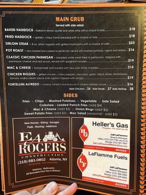 Menu photo 4 Spookhill Bar And Grill Adams Center, NY