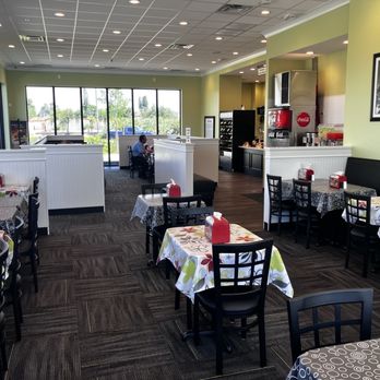 Chicken Salad Chick - The open fresh dining room; airy and lots of glass - Chicken Shop Near Me - Cape Coral, Florida