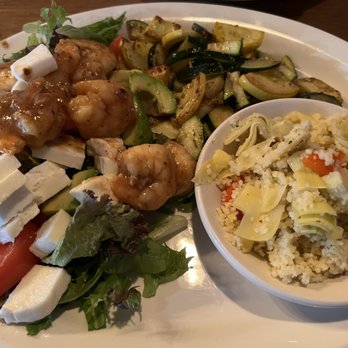 The Avenue Pub - California Shrimp dinner, with Zucchini and Tuscan Couscous. Delicious! - Gay Bars Near Me - Rochester, New York