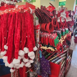Dollar Tree - Everything just shoved on hooks and shelves