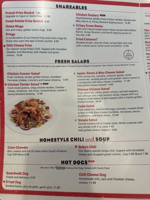 Menu photo 4 Ruby's Diner Laguna Beach, CA Menu photo 4 Ruby's Diner Laguna Beach, CA