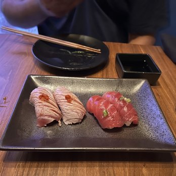 TenTen - O-Toro (left) & Bluefin Tuna (right) - Japanese Near Me - Austin, Texas