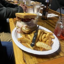 All In - Turkey club on Texas toast