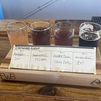 Flywheel Brewing - First flight of the day - Brewpubs Near Me - Elizabethtown, Kentucky