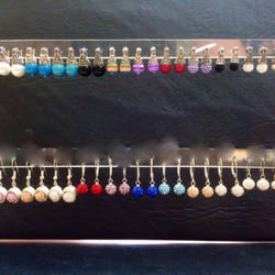 Joyeria Orly - Aros lady di. Bola de fuego. Y microperlas en plata y acero