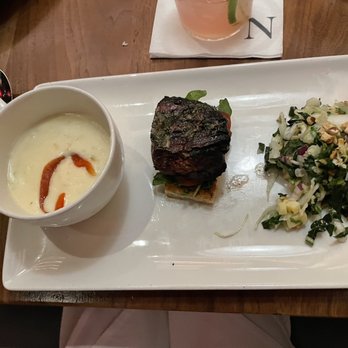Nick's On State - Petit filet mignon, clam chowder, bistro salad - New American Near Me - Carlsbad, California Nick's On State - Petit filet mignon, clam chowder, bistro salad - New American Near Me - Carlsbad, California