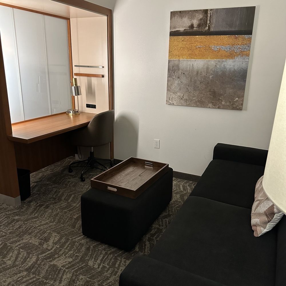 SpringHill Suites by Marriott Houston NASA/Seabrook - Sitting area. The glass at the desk slides open. - Hotels Near Me - Seabrook, Texas SpringHill Suites by Marriott Houston NASA/Seabrook - Sitting area. The glass at the desk slides open. - Hotels Near Me - Seabrook, Texas