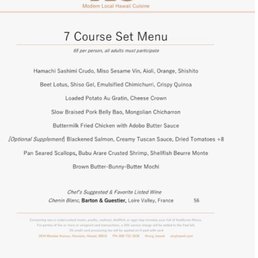 Menu Menu