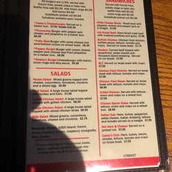 Casey's Bar & Grill - Food menu
