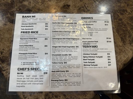Menu photo 1 Saigon Pho & Grill Kent, WA