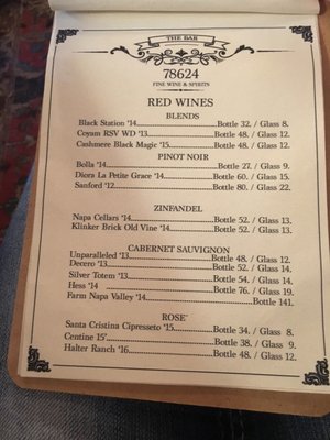 Menu photo 8 78624 The Bar Fredericksburg, TX Menu photo 8 78624 The Bar Fredericksburg, TX