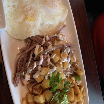 Ella's Cafe And BBQ - Corn-beef is the stripes o meat but did not taste like corn beef and did not taste ok, this was the husband order - Barbeque Near Me - Belmont, California Ella's Cafe And BBQ - Corn-beef is the stripes o meat but did not taste like corn beef and did not taste ok, this was the husband order - Barbeque Near Me - Belmont, California