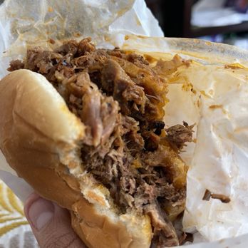 The Barbecue Pit - $7 Burnt ends sandwich - Barbeque Near Me - El Cajon, California
