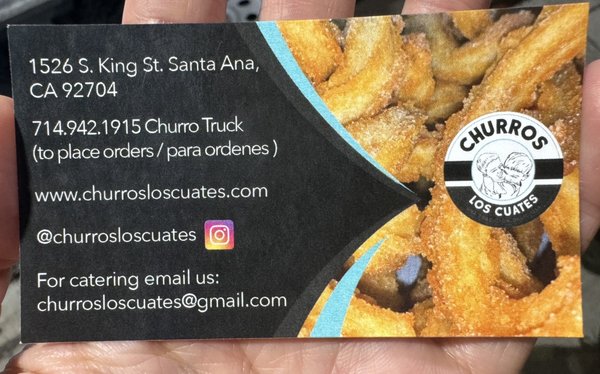 Menu photo 1 Churros Los Cuates Santa Ana, CA Menu photo 1 Churros Los Cuates Santa Ana, CA