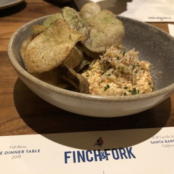 Finch & Fork - Starter: Crab Dip - New American Near Me - Santa Barbara, California