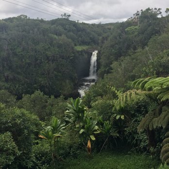 KapohoKine Adventures - Waterfall from while zip lining - Tours Near Me - Hilo, Hawaii