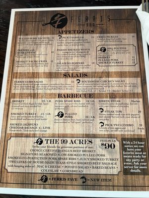 Menu photo 4 Ferris BBQ Presque Isle, ME Menu photo 4 Ferris BBQ Presque Isle, ME