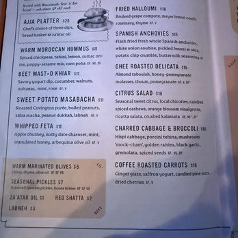 Ajja - Menu - Middle Eastern Near Me - Raleigh, North Carolina