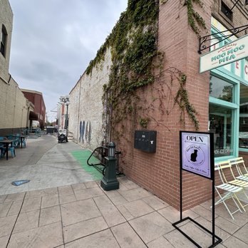Black Cat Fables - Alley with sign posted up - Bookstores Near Me - Monrovia, California