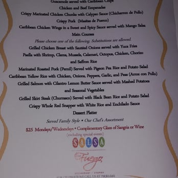 Salsa Con Fuego - Monday and wednesday pre-fixe menu - Bars Near Me - Bronx, New York Salsa Con Fuego - Monday and wednesday pre-fixe menu - Bars Near Me - Bronx, New York