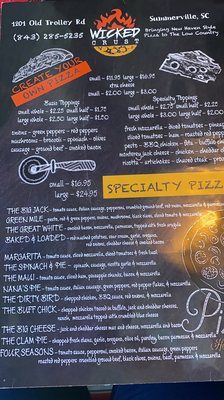 Menu photo 1 Wicked Crust Summerville, SC