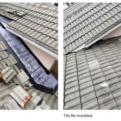 The Roofer - Tile Re-installed