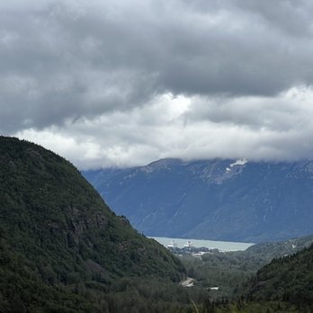 Alaska 360 - The view from the train looking back to the port - Tours Near Me