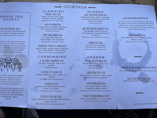 Menu photo 8 Blyth & Burrows Portland, ME