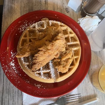 Nana's Chicken-N-Waffles - Apple cinnamon chicken tenders + waffle - Breakfast & Brunch Near Me - McDonough, Georgia