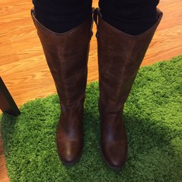 Tall Frye boots. Ankle shafts were expanded to make it comfortable to wear with my jeans. Tall Frye boots. Ankle shafts were expanded to make it comfortable to wear with my jeans.