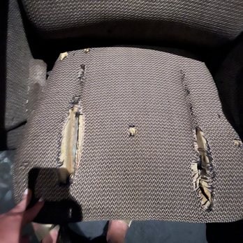 AMC Houston 8 - This place is always filthy but these disgusting seats take the cake.  This is super unsanitary and downright nasty. Ew. - Cinema Near Me - Houston, Texas