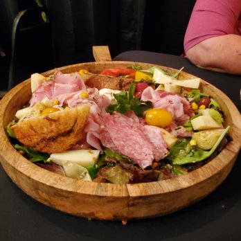Nonna Ina - Antipasta plate - cheeses, various Italian meats, tomatoes, artichoke hearts on a bed of romaine lettuce - Italian Near Me - St. George, Utah