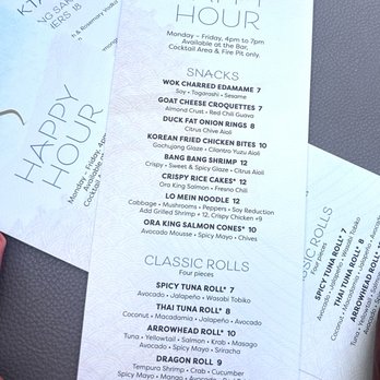 Sun Surf Sand - happy hour menu - Sushi Bars Near Me - Fort Lauderdale, Florida