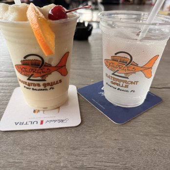 Two Georges Dockside Grille - Virgin Pina Colada - Seafood Near Me - Stuart, Florida