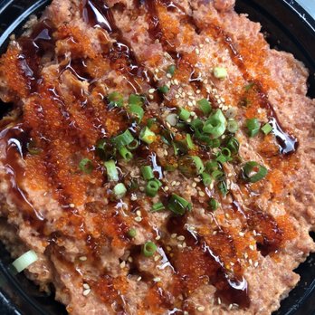 Ahi & Vegetable- Ewa Beach - Sumo bowl w/masago & topped with unagi sauce - Sushi Bars Near Me - Ewa Beach, Hawaii Ahi & Vegetable- Ewa Beach - Sumo bowl w/masago & topped with unagi sauce - Sushi Bars Near Me - Ewa Beach, Hawaii